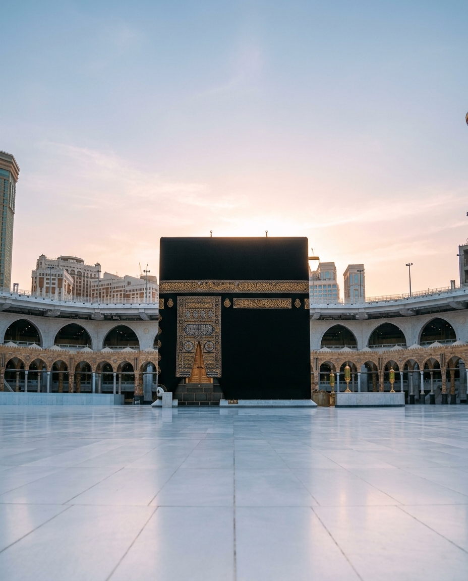 Ka'bah Masjidil Haram saat Fajar
